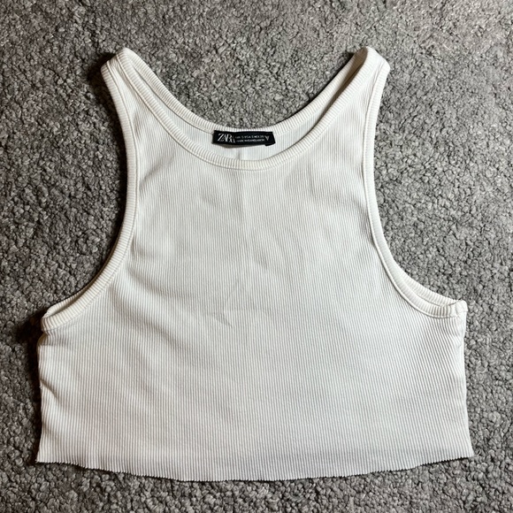 ZARA white crop top - Picture 1 of 2